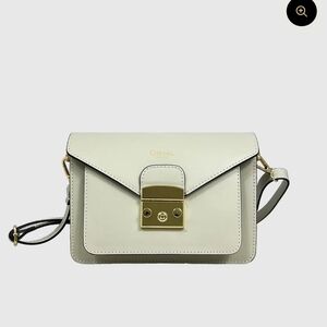Cheval Firenze Cream Crossbody Bag with Gold Hardware